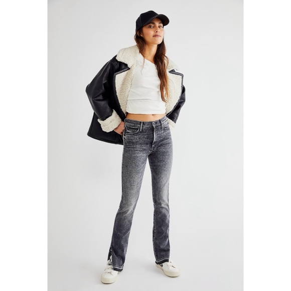 Mother high waisted rascal slice undone hem jean size 26 - Picture 1 of 12